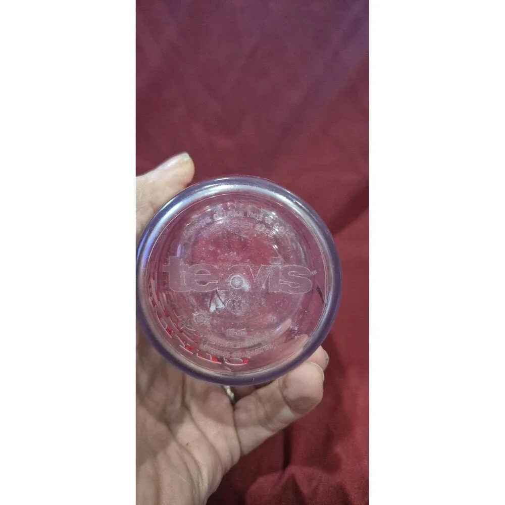 VTG Tervis Tumbler Budweiser Clydesdales 16oz Travel Cup Mug Red Lid Beer EUC